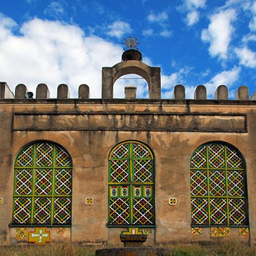 Axum - Mehakelegnaw Zone, Tigray Region, Ethiopia: Church of St Mary of Zion, where Ethiopian Emperors came to be crowned - 17th century building, accessible only to men, Ethiopian Orthodox Tewahedo Church - UNESCO world heritage site - photo by M.Torres